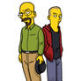 Simpsonized Walter White and Jesse Pinkman