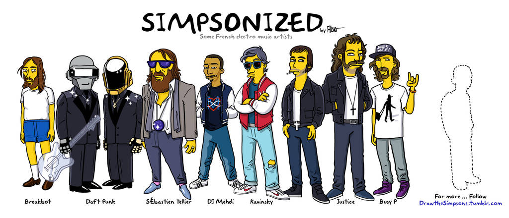 Simpsonized french electro by ADN-z