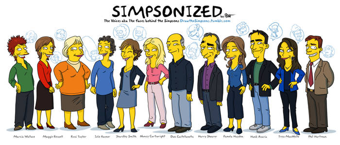 The faces behind The Simpsons