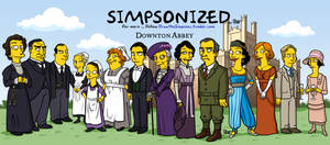 Downton Abbey Simpsonized