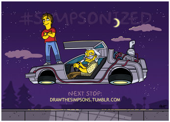 80s BTTF (animated) Simpsonized by ADN-z