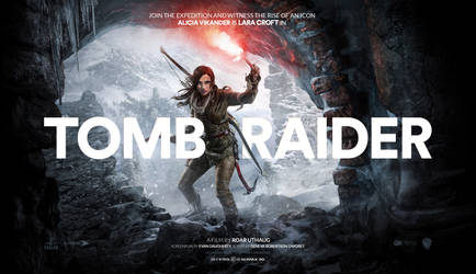 Tomb Raider teaser movie poster w Alicia Vikander