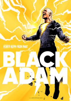 Black Adam alternative movie poster