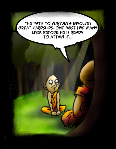 Monks - Comic Strip Panel