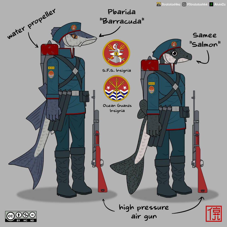 Weaponized Fish Deep Water Fish Soldier Design by AlvinDz on DeviantArt