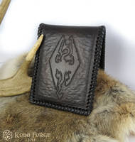 Skyrim Dragonborn Tooled Leather Wallet