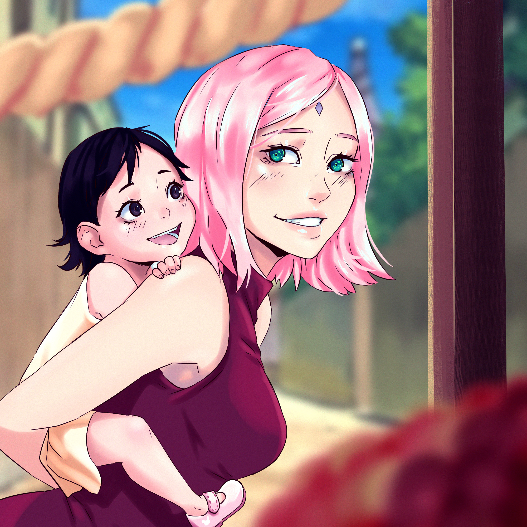 Sakura and Sarada