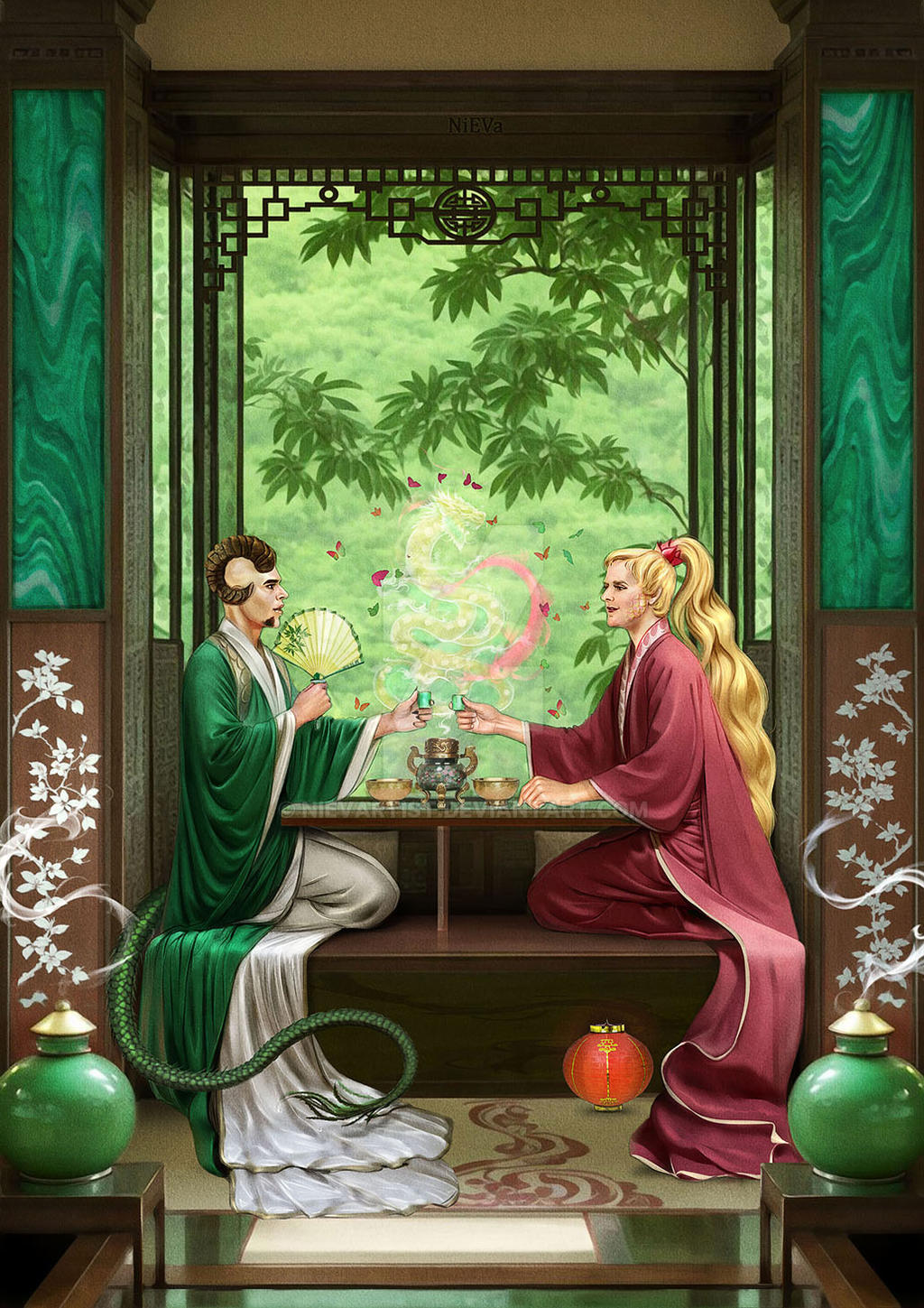 The Union of the Fish King and the Dragon by NiEVartist on DeviantArt