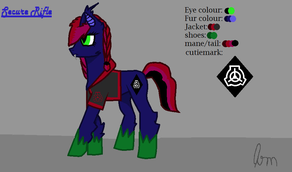 Mlp Mod Scp Secure Rifle (SCP/MLP Crossover OC) by Elemental-fire-pony on DeviantArt