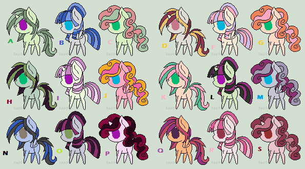 mlp free Adoptables Sheet (CLOSED  FINALLY)