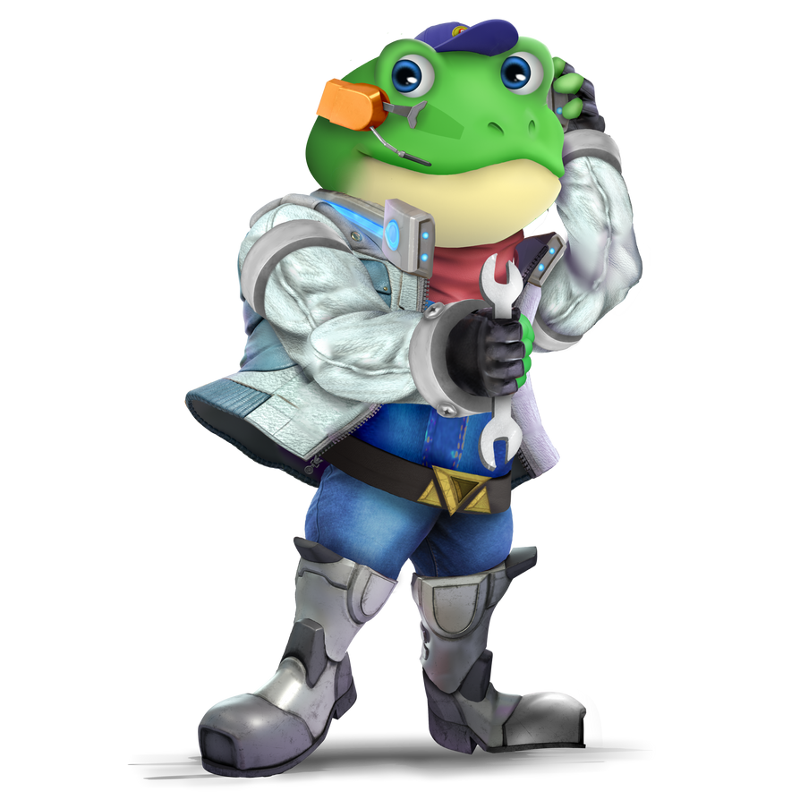 Slippy Toad SSBU Render Edit by BaranamoArts on DeviantArt