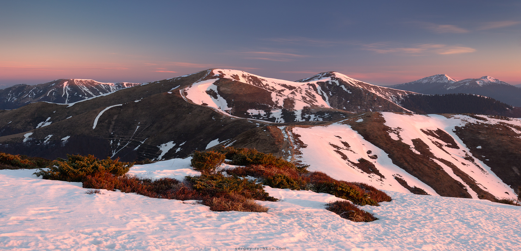 Spring Carpathian mountains, Ukraine