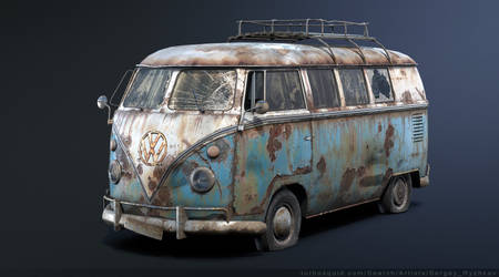 Volkswagen T1 Rusty 3D