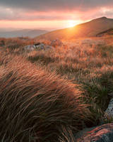 Evening in autumn Carpathians