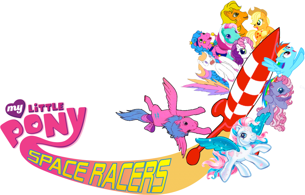 MLP Space Racers logo (with ponies) by 4-Chap on DeviantArt