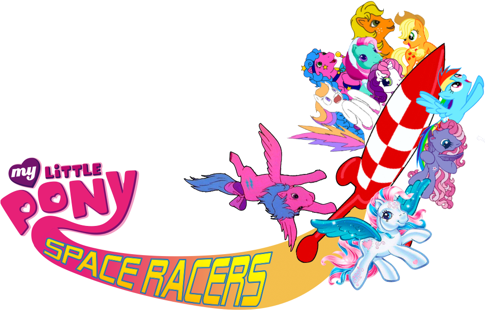 MLP Space Racers logo (with ponies) by 4-Chap on DeviantArt