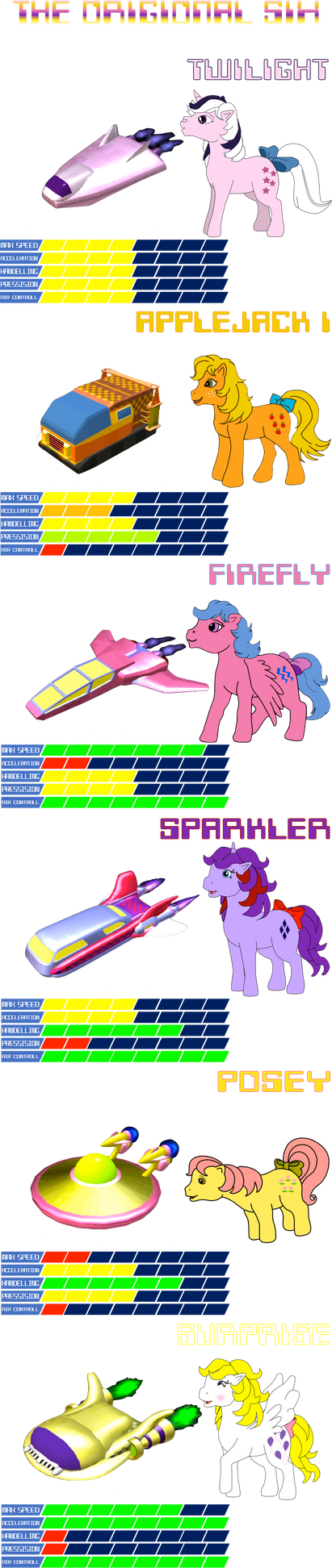 MLP Space Racers Origional Six by 4-Chap on DeviantArt