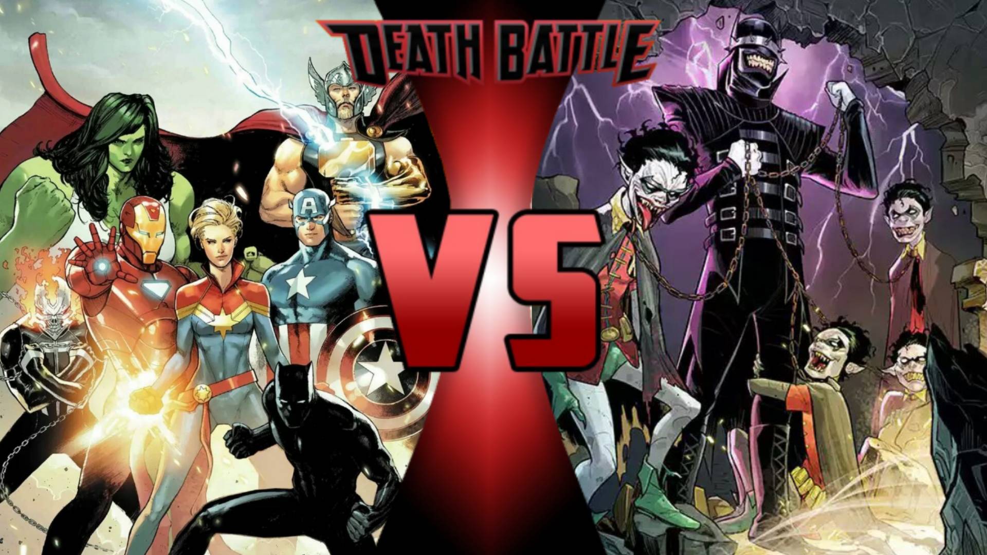 avengers (earth 616) vs batman who laughs by michsel5672 on DeviantArt