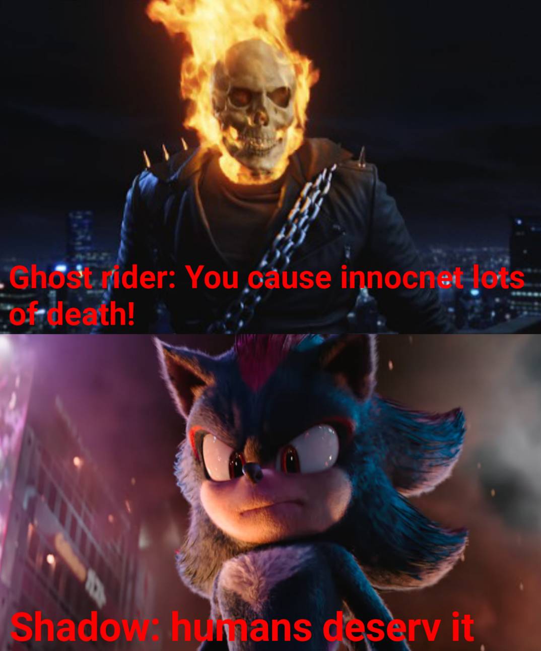 Ghost rider vs shadow by michsel5672 on DeviantArt