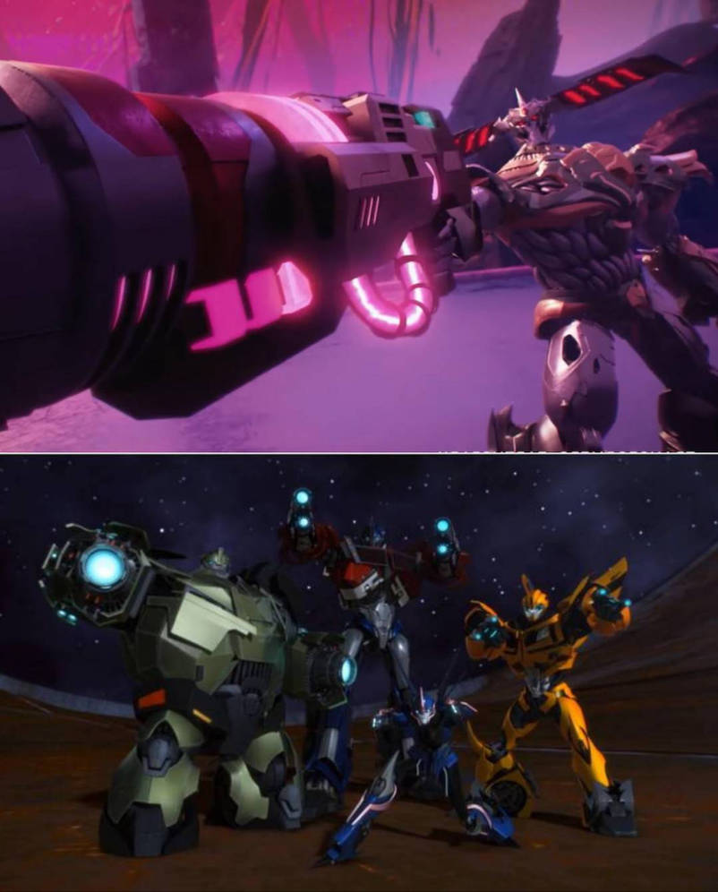 Team prime (tfp) vs liege maximo (earthspark) by michsel5672 on DeviantArt