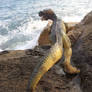 Papo Allosaurus in Chiavari beach