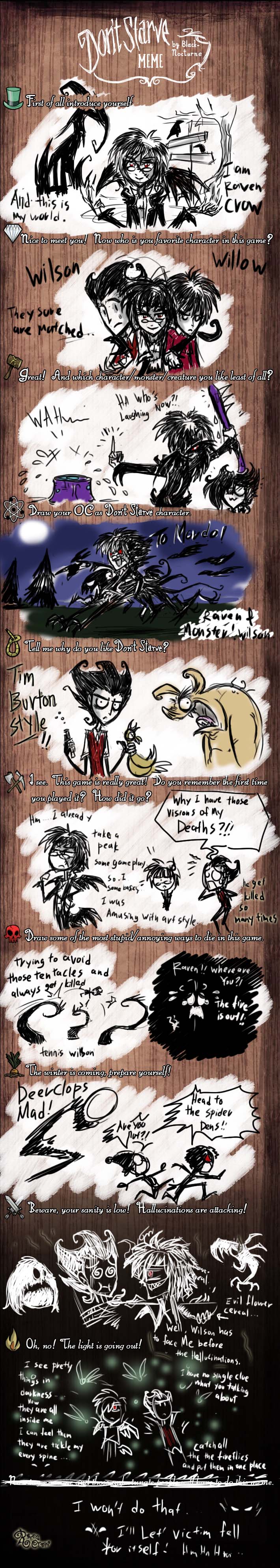 Dont Starve Meme Raven Crow