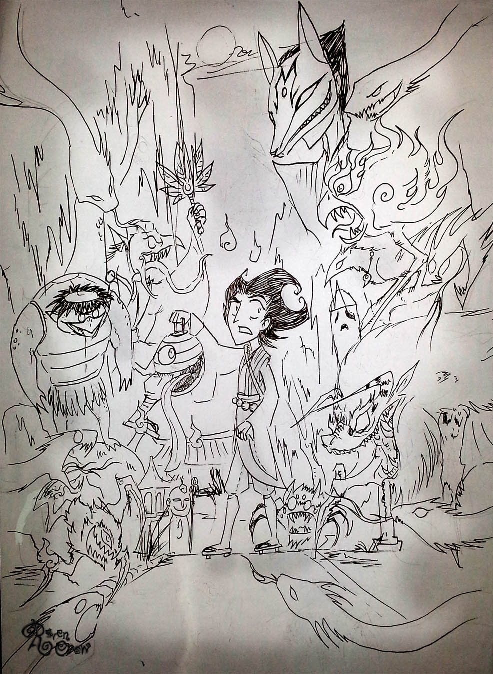 Don't starve Yokai version