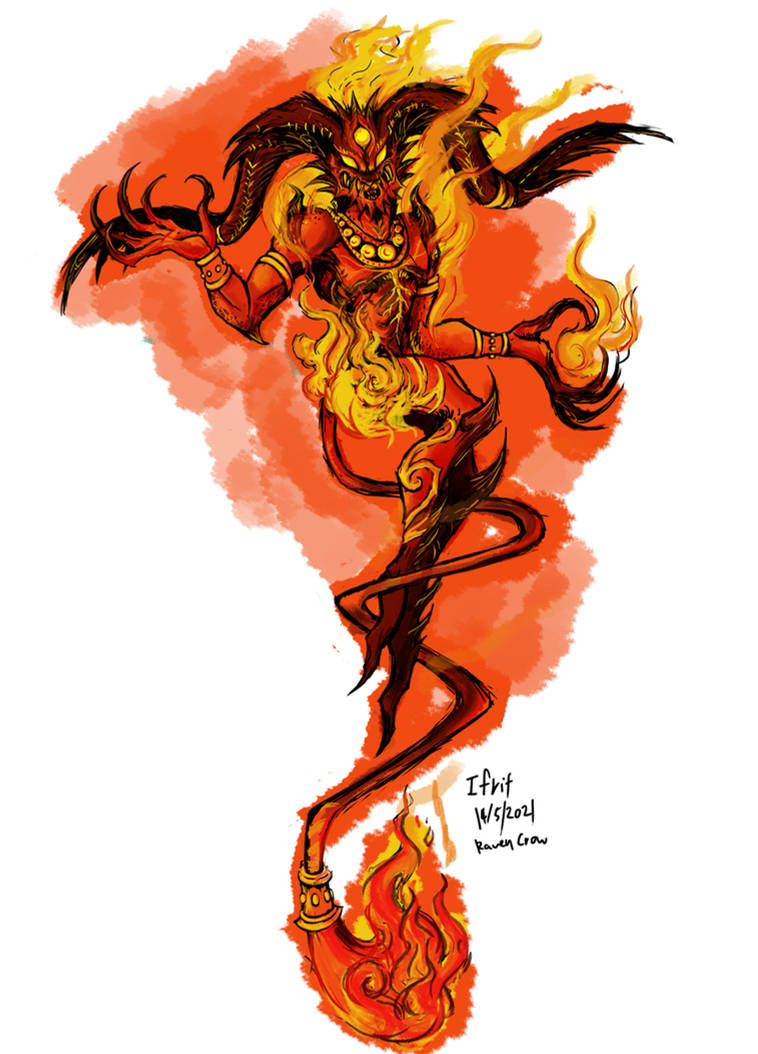 Simple Ifrit Ifrit redraw by RavenBlackCrow on DeviantArt