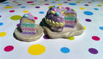 Miniature Easter Cake and Slice by KrystalsTinyCakery