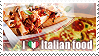 I love Italian food Stamp by Chibikaede