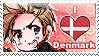 APH: I love Denmark Stamp by Chibikaede