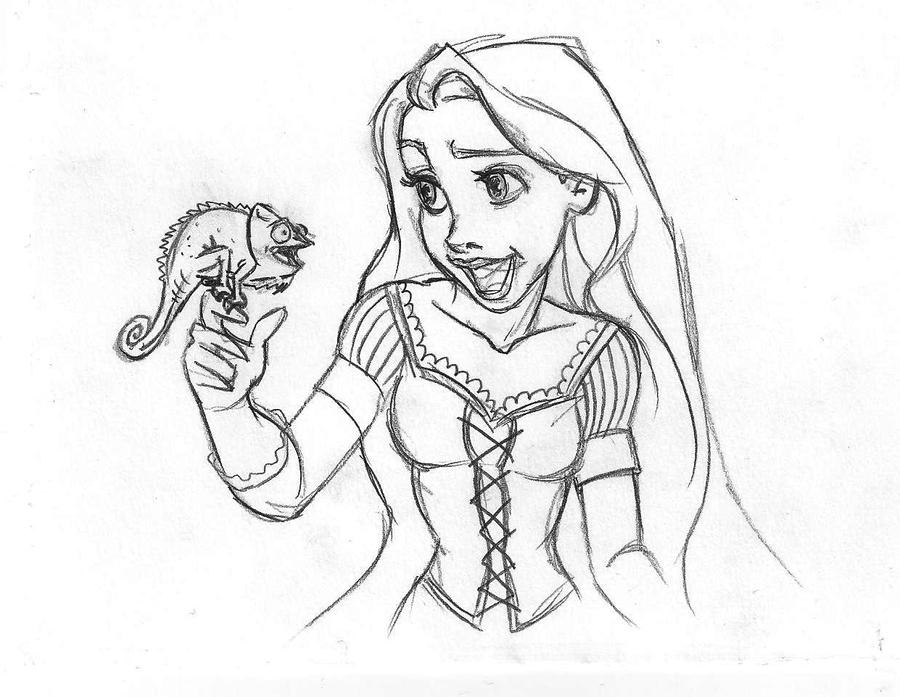 Rapunzel Pascal Sketch By Danielfoez On Deviantart Rapunzel Pascal Sketch By Danielfoez On Deviantart