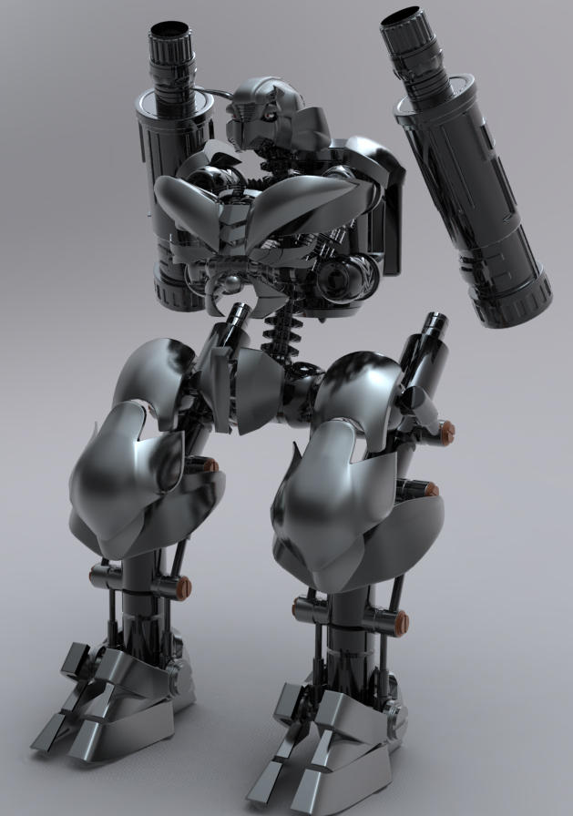 My own robot W.I.P by nixaster on DeviantArt