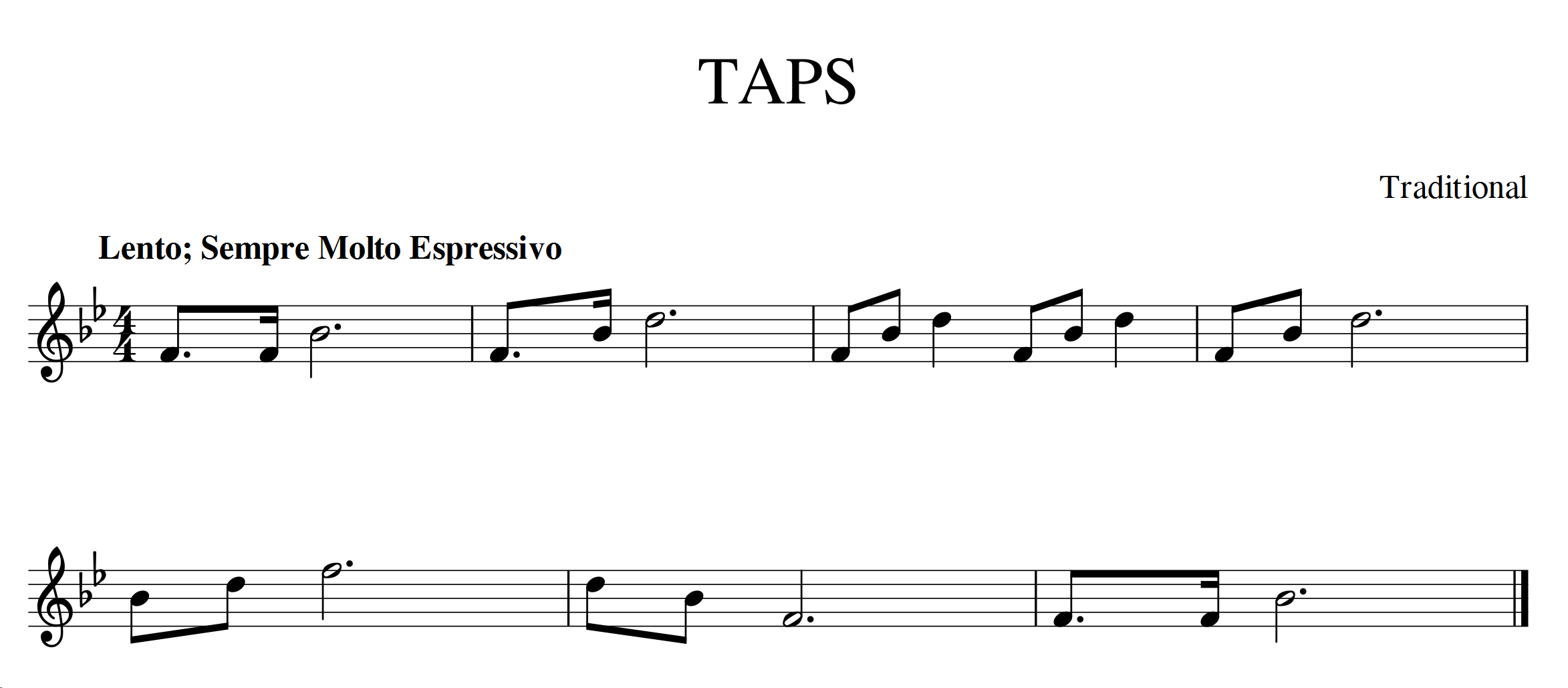 Taps Song Trumpet Sheet Music Bugle Calls Used In The Bugling Merit