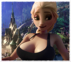 Busty Elsa