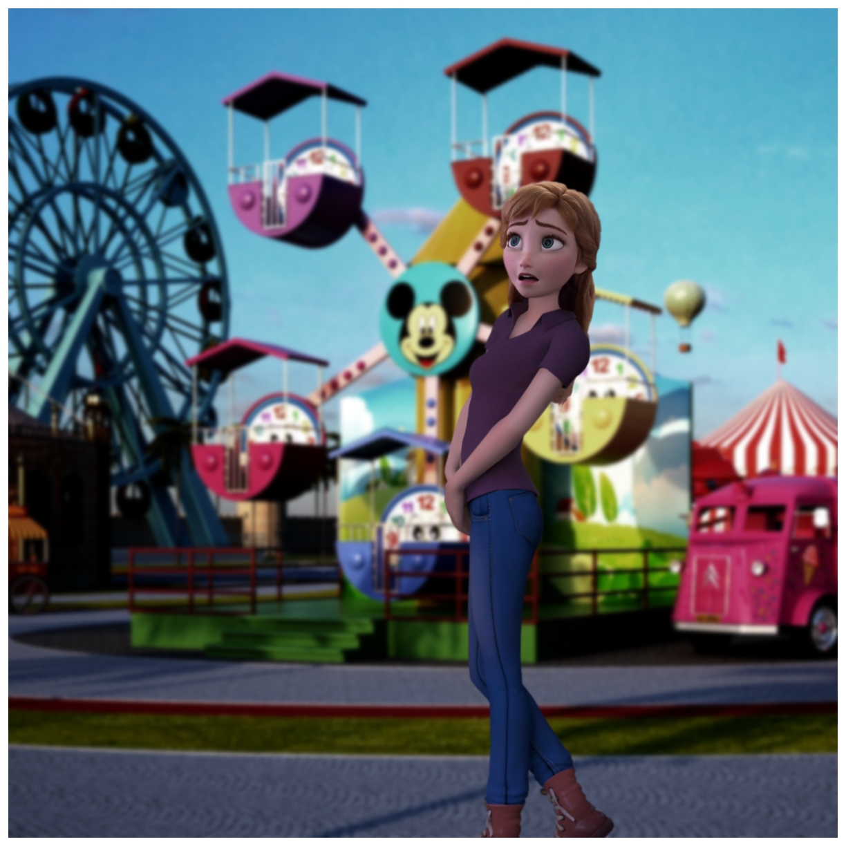 Disney Rastifan Anna Visits A Disney Theme Park by Rastifan on DeviantArt