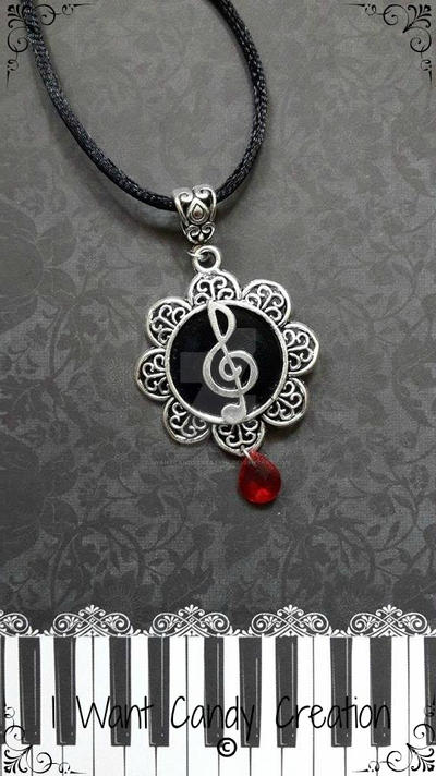 HANDMADE - Music Necklace