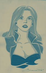 Black Canary Sketch Card 2