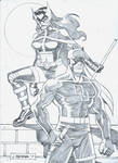Daredevil and Huntress by wardogs101