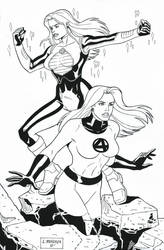 Sue and Alison Inks by wardogs101