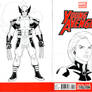 Black Widow and Wolverine Sketch Cover