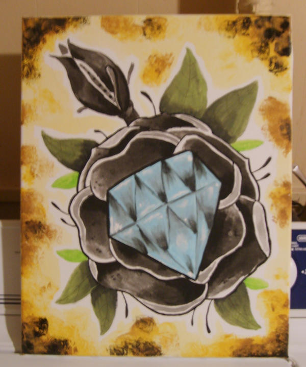 acrylic rose