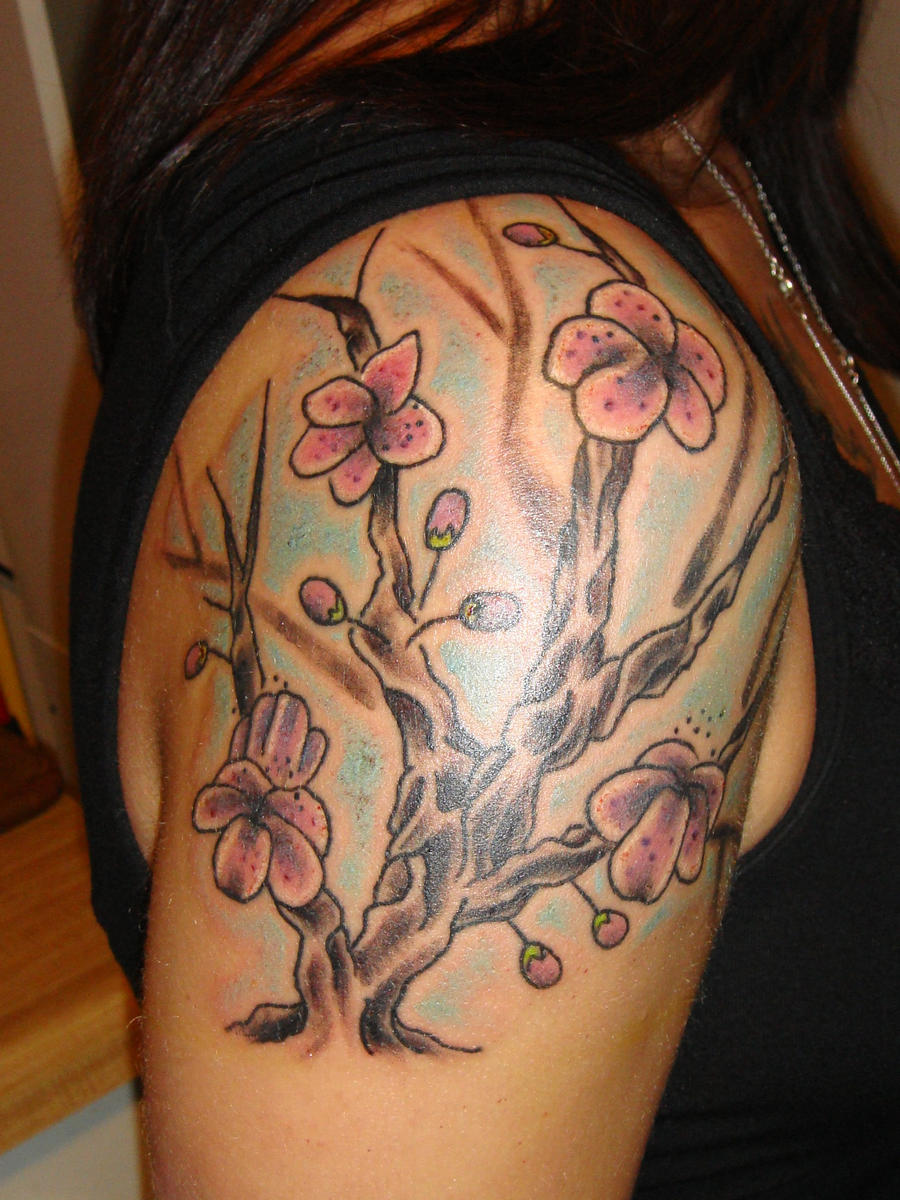 blossoms and branches tattoo