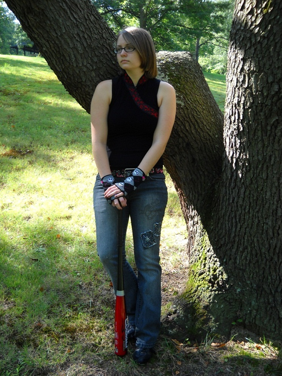 Against a Tree