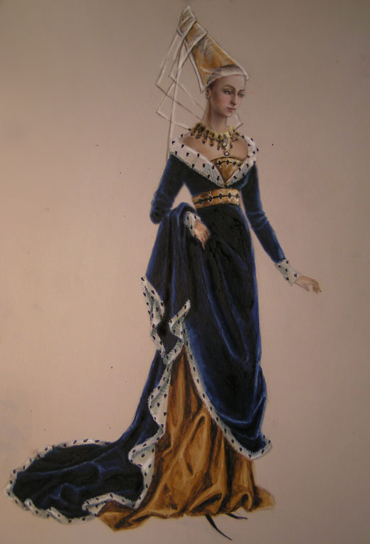 A lady of Middle ages