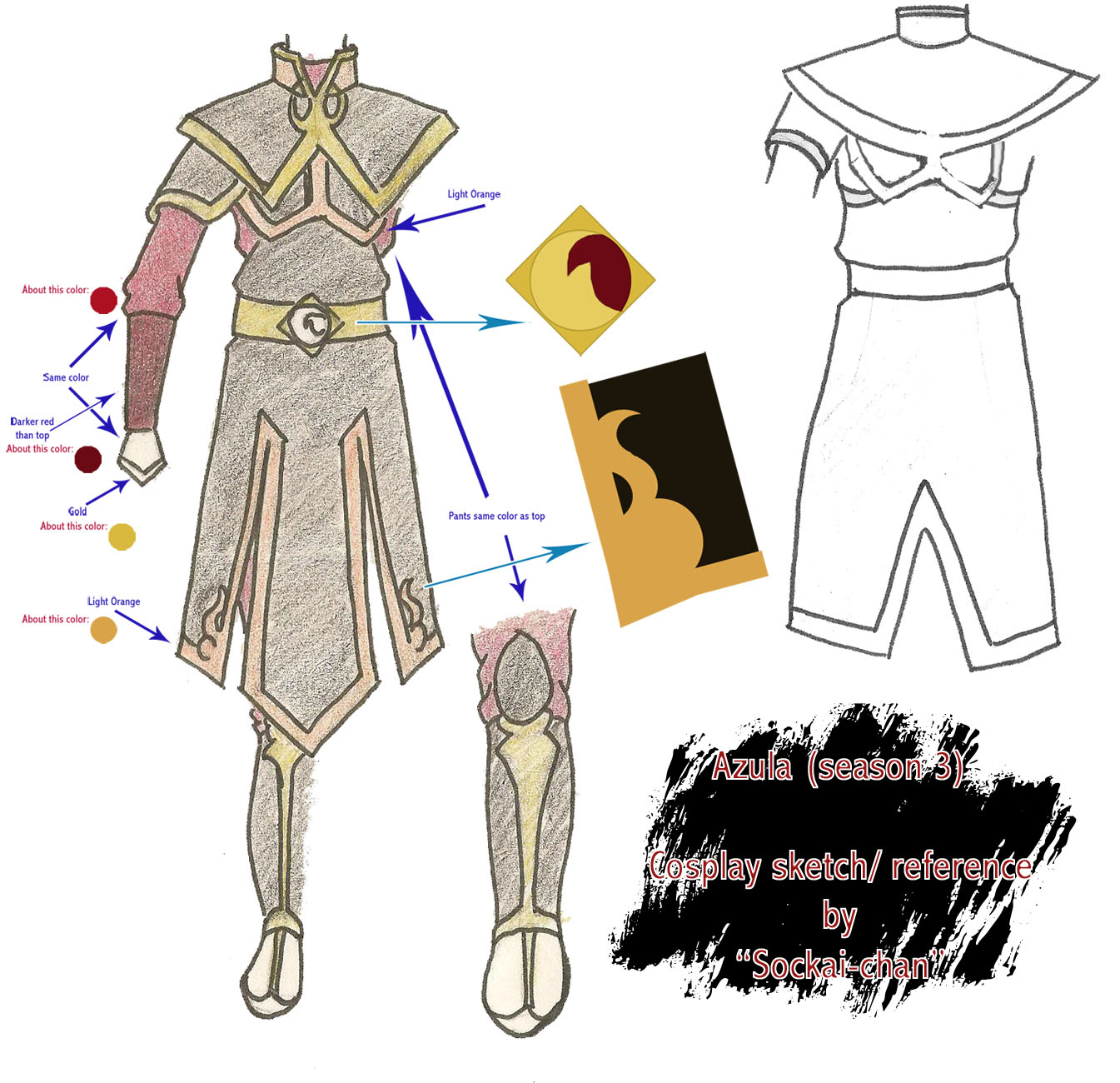 Azula Hat Azula season 3 outfit sketch by sockaichan on DeviantArt