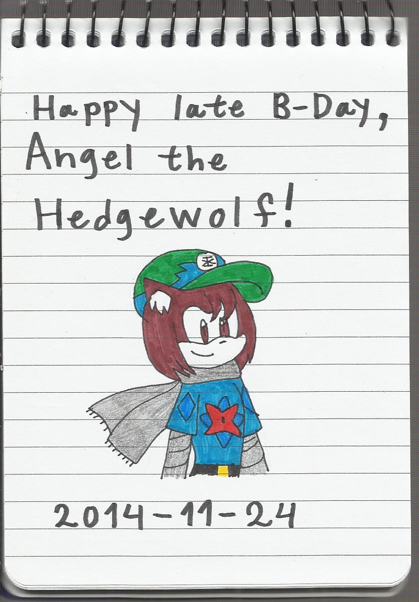 Happy Late Birthday, Angel the Hedgewolf!