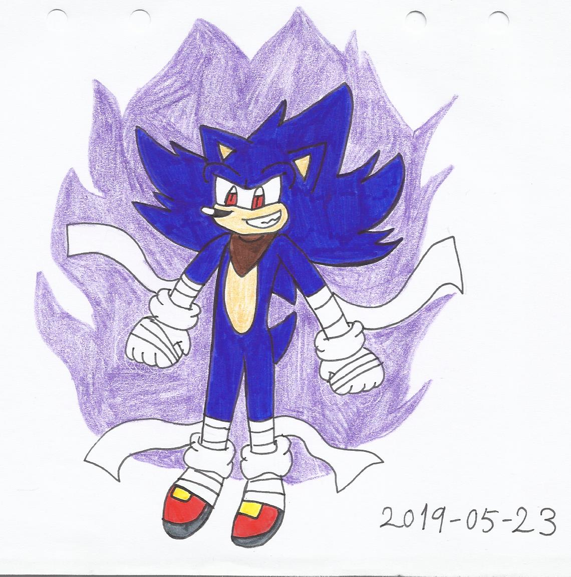 super dark sonic by cmara on DeviantArt