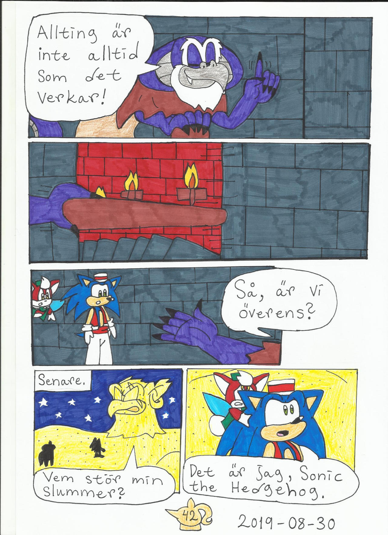 Sonic And The Magic Lamp Swedish Pg 42 By Katarinathecat On Deviantart