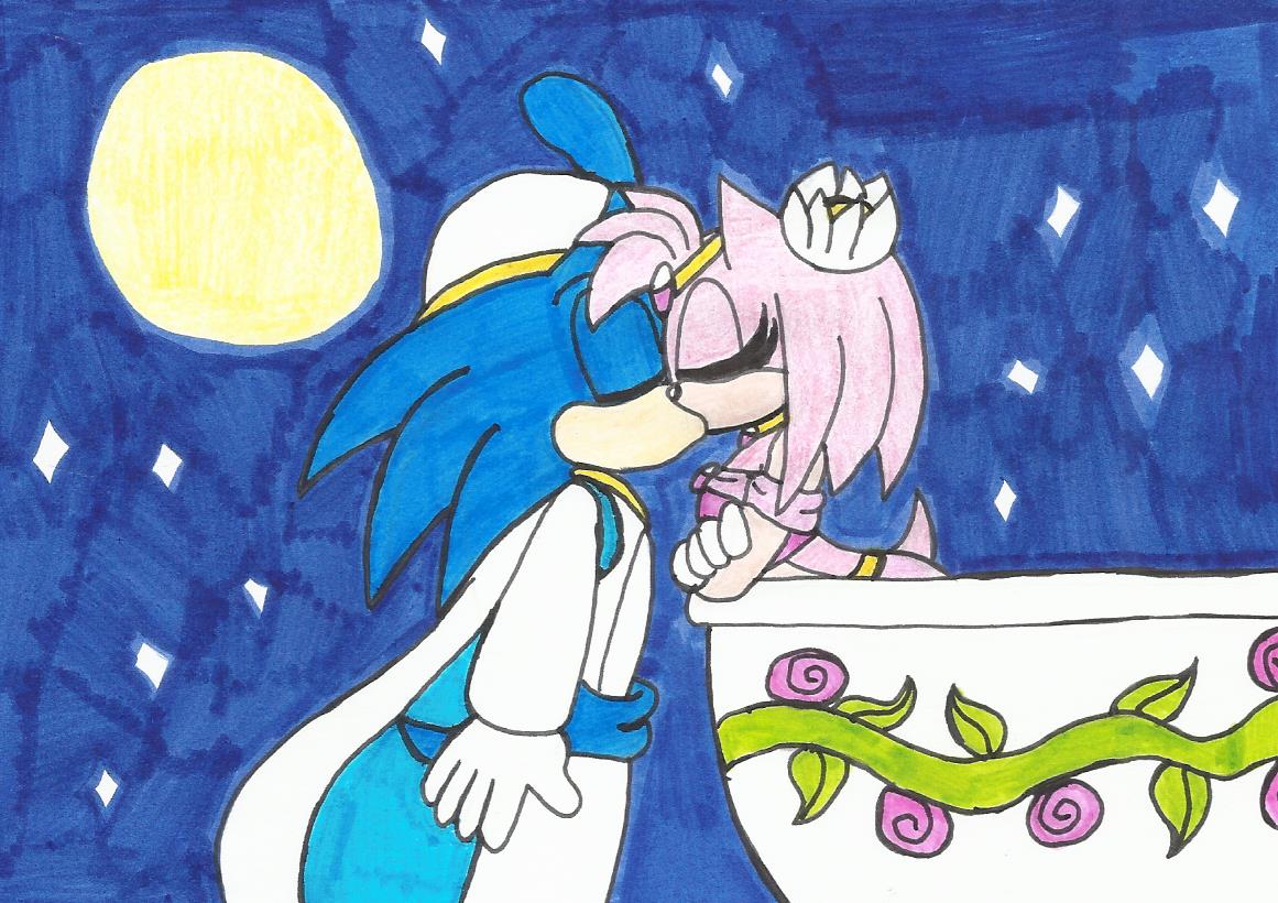 Sonamy Boom kiss by Miszcz90 on DeviantArt